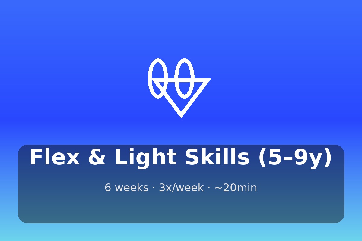 مرونة ومهارات خفيفة (5–9 سنوات)