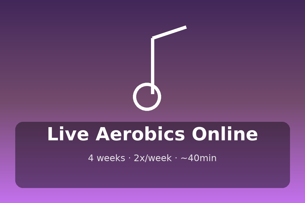 أيروبكس مباشر أونلاين (إيقاع ممتع)